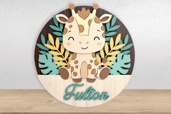 Download Cute Giraffe Name Sign File - Giraffe name sign Collection