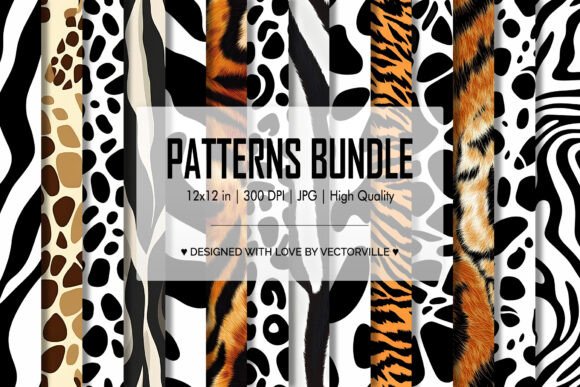 Download Animal Kingdom Wild Patterns Bundle JPEG - Premium Resources