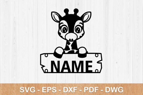 Download Personalized Giraffe Name Sign - Giraffe name sign Collection